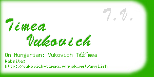 timea vukovich business card